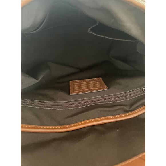 Coach SOHO Signature C Canvas Leather brown Shoulder bag HandBag F12312 - Picture 9 of 10